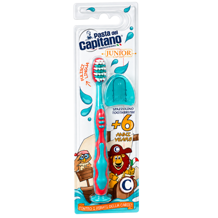Periuta de dinti Junior, 6 ani+, Pasta del Capitano