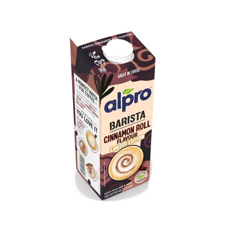 Bautura UHT din ovaz si soia cu gust de scortisoara, 1 litru, Alpro 823916