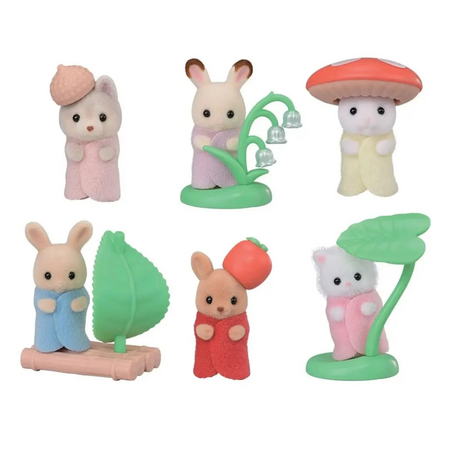 Figurina Surpriza Mini Bebelusi Cu Costume Inspirate Din Padure, + 3 ani, Sylvanian Families 823924