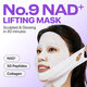 Masca de fata tip servetel No.9 NAD+ Lifting Sheet Mask, 20 ml + 28 ml, Numbuzin 824011