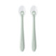 Set 2 lingurite din silicon, Sage Green, +4 luni, Kikka Boo 824139