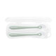 Set 2 lingurite din silicon, Sage Green, +4 luni, Kikka Boo 824140
