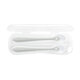 Set 2 lingurite din silicon, Sand, +4 luni, Kikka Boo 824142