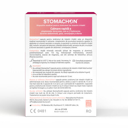 Pachet Stomachon Biota 30 capsule + Stomachon 30 capsule, Naturpharma 824180