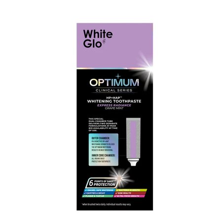 Pasta de dinti pentru albire OPTIMUM Clinical Series, Express Radiance, 100 g, White Glo 824186