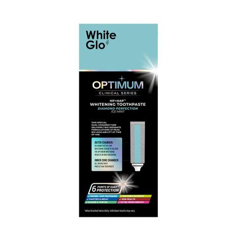 Pasta de dinti pentru albire OPTIMUM Clinical Series, Diamond Perfection, 100 g, White Glo 824210