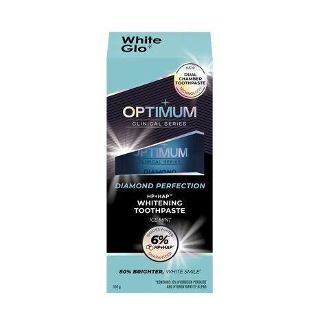 WHITE GLO OPTIMUM PASTA DINTI CLINICAL SERIES DIAMOND PERFECTION 100 GR