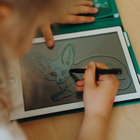 Tableta de desenat cu modele KidyDraw-Mini, Animals, 4 ani+, Kidywolf 824238