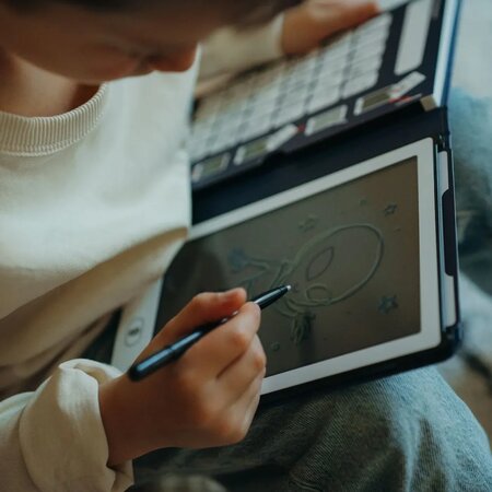 Tableta de desenat cu modele KidyDraw-Mini, Galaxy, 4 ani+, Kidywolf 824251