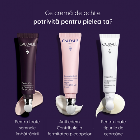 Crema anti-imbatranire pentru conturul ochilor Premier Cru, 15 ml, Caudalie 824356