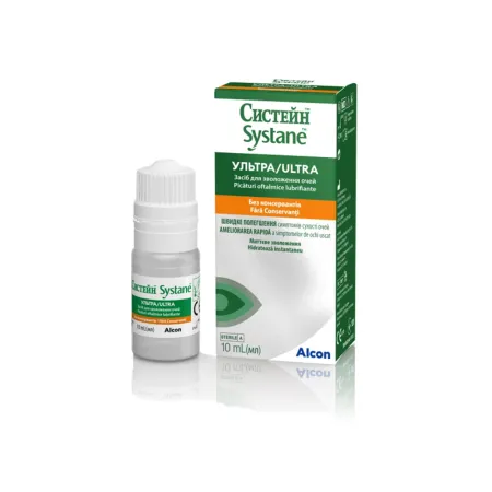 Picaturi oftalmice lubrifiante fara conservanti Systane Ultra, 10 ml, Alcon