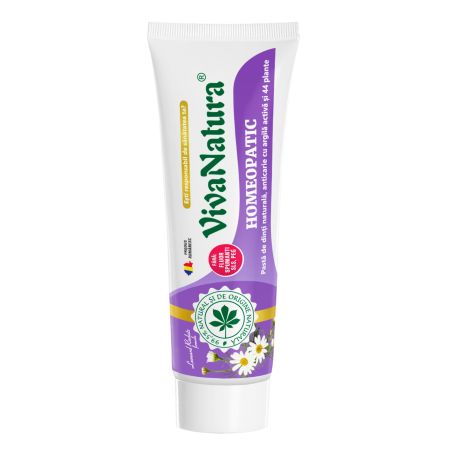 Pasta de dinti GennaDent Homeopatic, 150 ml, Vivanatura