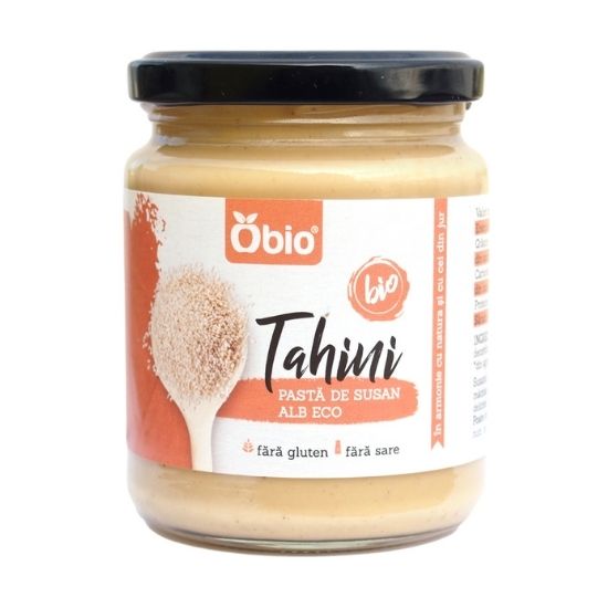 Tahini pasta din susan alb Bio, 250 g, Obio