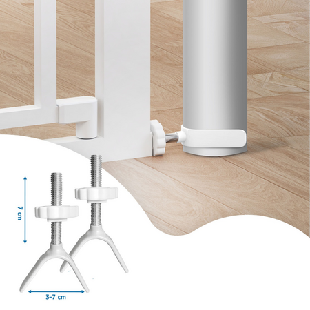 Set adaptoare tip Y pentru porti de siguranta, scari si balustrade, Alb, 2 bucati, Sipo 824535