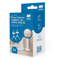 Set adaptoare tip Y pentru porti de siguranta, scari si balustrade, Alb, 2 bucati, Sipo