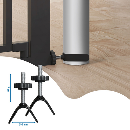 Set adaptoare tip Y pentru porti de siguranta, scari si balustrade, Negru, 2 bucati, Sipo 824551