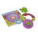 Puzzle din lemn cu butoni Testoasa, 2 ani+, Apli Kids 824684
