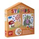 Set creativ cu stampile Primele mele Creatii, Animale, 3 ani+, Apli Kids 824700