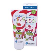 Pasta de dinti cu fluor si xilitol Pasta de dinti cu fluor si xilitol, 0-6 luni, 75 ml, Miradent