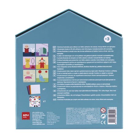 Set creativ Primul meu colaj din Fetru la Circ, 5 ani+, Apli Kids 824711