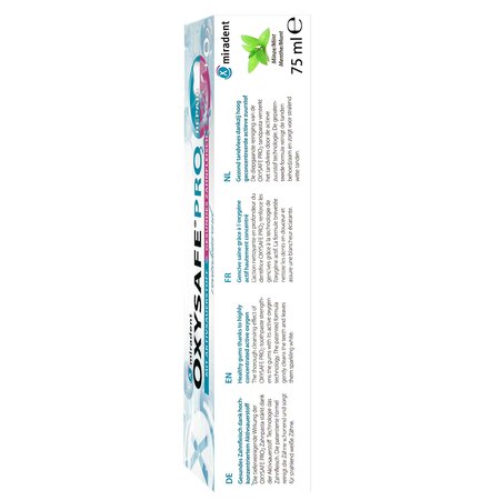 Pasta de dinti cu oxigen activ, fluor si xilito Oxysafe Pro, 75 ml, Miradent 824717