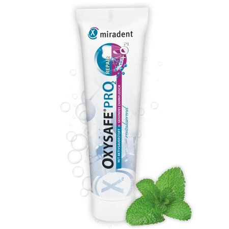 Pasta de dinti cu oxigen activ, fluor si xilito Oxysafe Pro, 75 ml, Miradent 824718