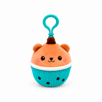 Jucarie din plus tip breloc Funny Animal, 12 cm, Ursulet, +3 ani, Vyapara