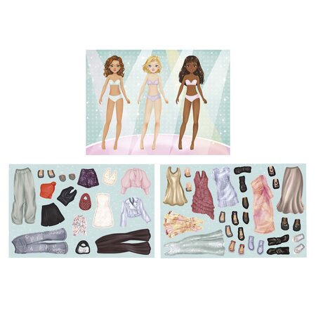 Joc educativ cu piese magnetice Imbraca Personajul, 5 ani+, 43 piese, Apli Kids 824884