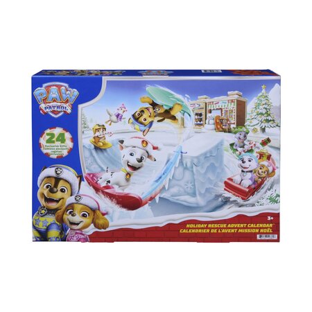 Calendar de Advent Paw Patrol Salvare de Sarbatori, 3 ani+, 24 de surprize, Patrula Catelusilor 824893