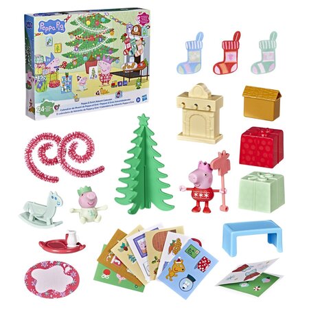 Calendar de Advent, 3 ani+, 24 de surprize, Peppa Pig si Evie 824895