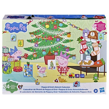Calendar de Advent, 3 ani+, 24 de surprize, Peppa Pig si Evie 824897