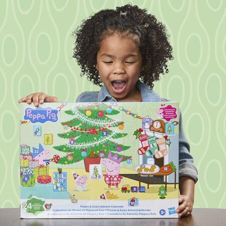 Calendar de Advent, 3 ani+, 24 de surprize, Peppa Pig si Evie 824899