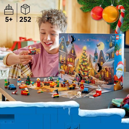 Calendar de Advent, 5 ani+, 60510, 24 de surprize, Lego City 824915