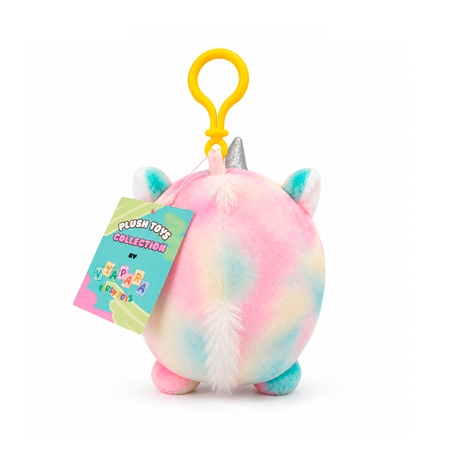 Jucarie din plus tip breloc Funny Animal, 12 cm, Unicorn, +3 ani, Vyapara 824939