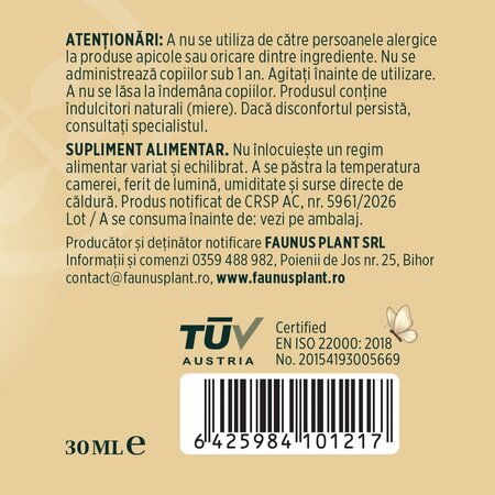 Respiratorus Spray de gat pentru copii, 30 ml, Faunus Plant 824947