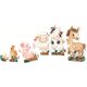 Puzzle progresiv Primele mele Puzzle-uri Animale de la Ferma, 2 ani+, 21 piese, Apli Kids 825009