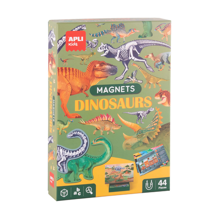Joc magnetic Dinozauri, 5 ani+, 44 piese, Apli Kids