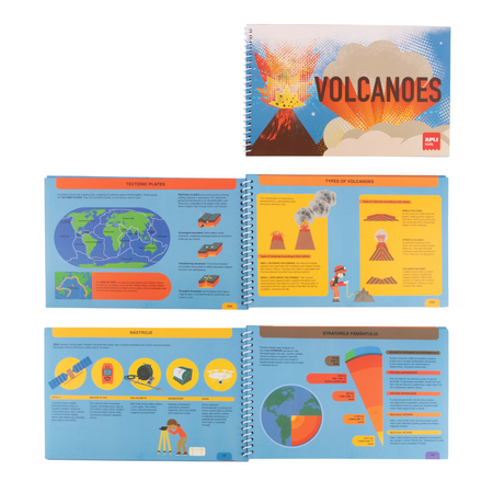 Joc magnetic Vulcani, 5 ani+, 35 piese, Apli Kids 825024