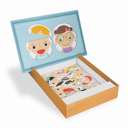 Joc magnetic Emotii Creeaza Expresii, 3 ani+, Apli Kids 825030
