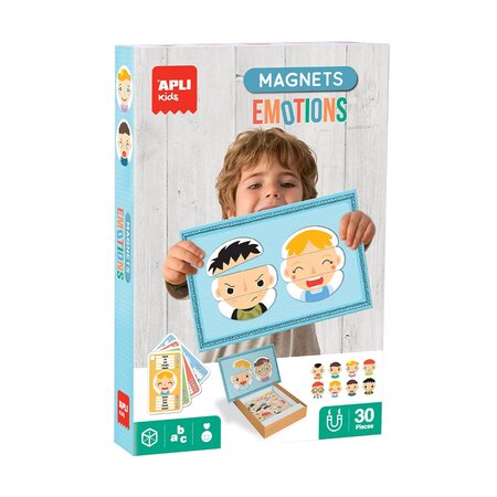 Joc magnetic Emotii Creeaza Expresii, 3 ani+, Apli Kids