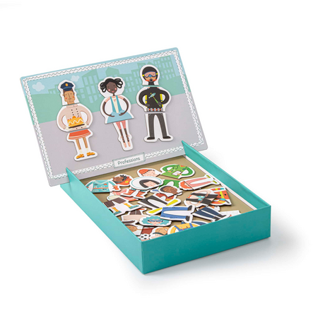 Joc magnetic Meserii Creeaza Personaje, 3 ani+, Apli Kids 825035