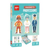Joc magnetic Meserii Creeaza Personaje, 3 ani+, Apli Kids