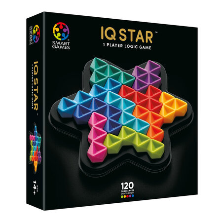 Joc de logica cu 120 provocari IQ Deluxe Star, 14 ani+, Smart Games