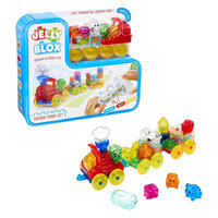 Set de joaca, Tren, 2 ani+, 35 de piese, Jelly Blox