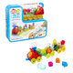 Set de joaca, Tren, 2 ani+, 35 de piese, Jelly Blox 825218