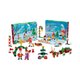 Set de constructie Calendar de Advent, Lumea lui Mos Craciun, 5 ani+, 600 piese, Plus-Plus 825242