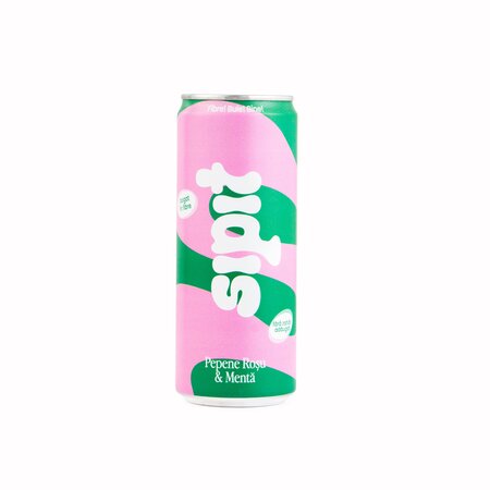 Bautura carbogazoasa cu aroma de pepene si extract de menta, 330 ml, Sipit