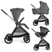 Carucior 3 in 1 Bellagio 2, Black Satin, 0 luni+, Chicco