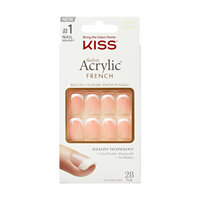 Unghii false Salon Acrylic French, Kit Bonjour, 1 set, Kiss