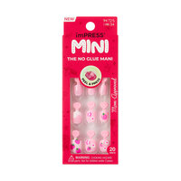 Unghii false autoadezive pentru copii imPRESS Kids, Berry Cute, 1 set, Kiss